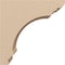 Ekena Millwork 5"W x 10"D x 10"H Classic Hughes Rough Cedar Woodgrain TimberThane Corbel, Primed Tan CORUR05X10X10HUGRCPR - alternate 3